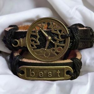 Leather bracelet bundle